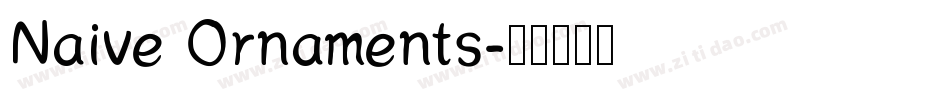 Naive Ornaments字体转换